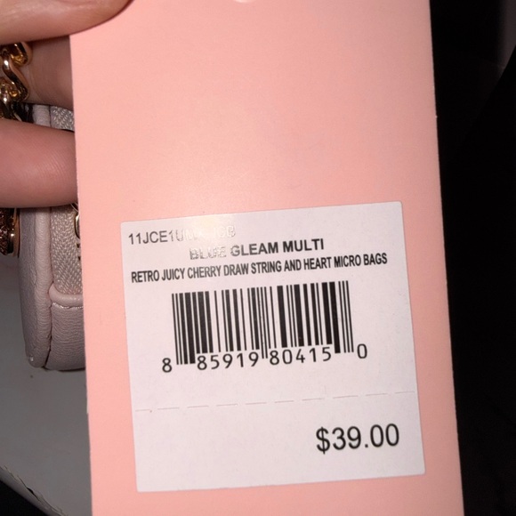 Juicy Couture Retro Juicy Cherry Draw String & Heart Micro Bags / Keychain Set - Picture 7 of 7